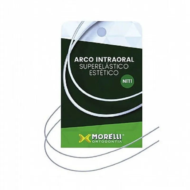 חוטי קשת נייטי קשת סופר אלסטיק הסטטי מצופה עגול חבילה 5 יח' לציפורן חודרנית Morelli Aesthetic Super Elastic Archwire NiTi Round
