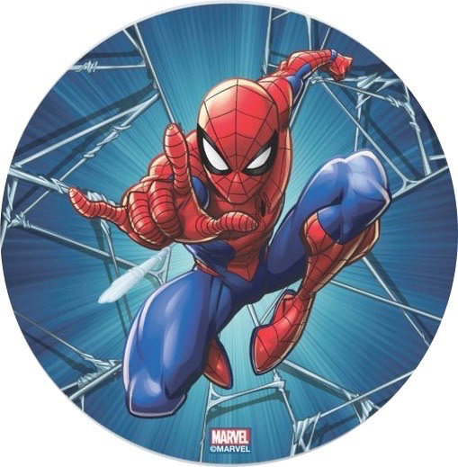 דף אכיל עגול ספיידרמן