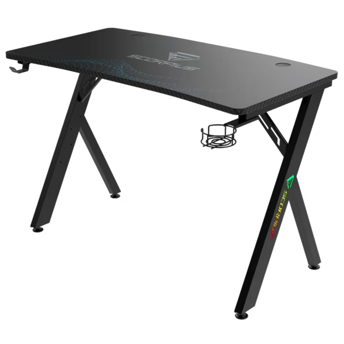 שולחן גיימינג Scorpius DESKPRO-HJ 140 - צבע שחור שנה אחריות ע"י היבואן הרשמי