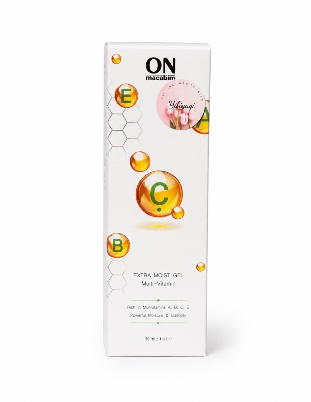 ג'ל לחות אקסטרה מולטיויטמין און מכבים- VC - EXTRA MOIST GEL MULTI-VITAMIN- 30ml