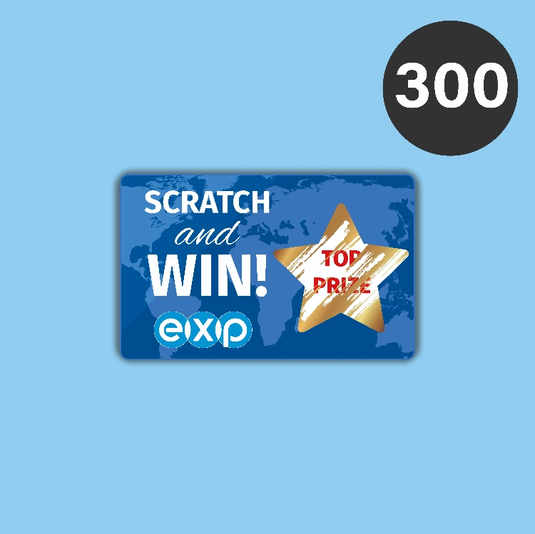 כרטיס גירוד - 300 יחידות