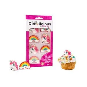 סוכריות לקישוט חד קרן וקשת