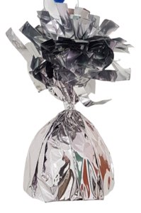 משקולת לבלונים בצבע כסף 