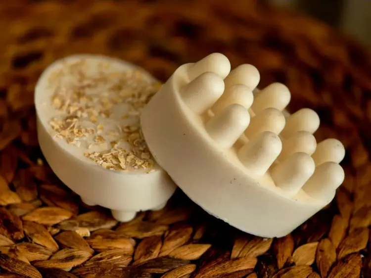 סבון טבעי חמאת שיאה ושיבולת שועל