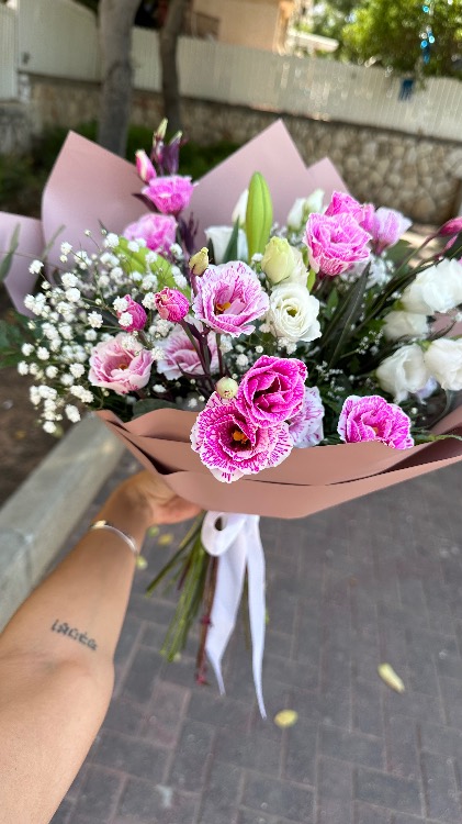 זר ליזי סגול