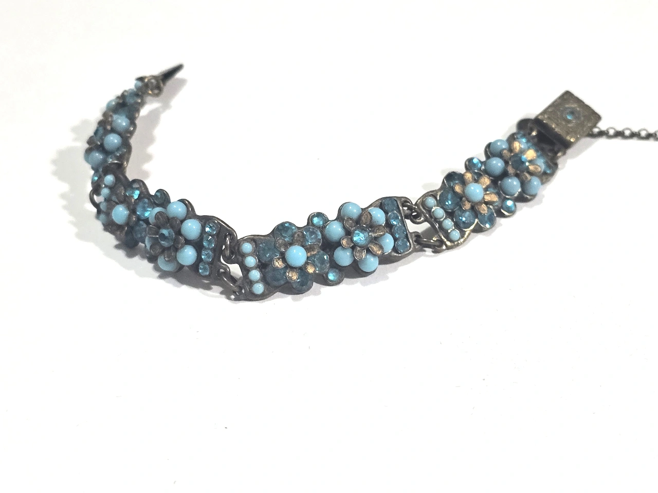 צמיד מהמם מבית מיכל נגרין אבני סברובסקי ותורכיזים