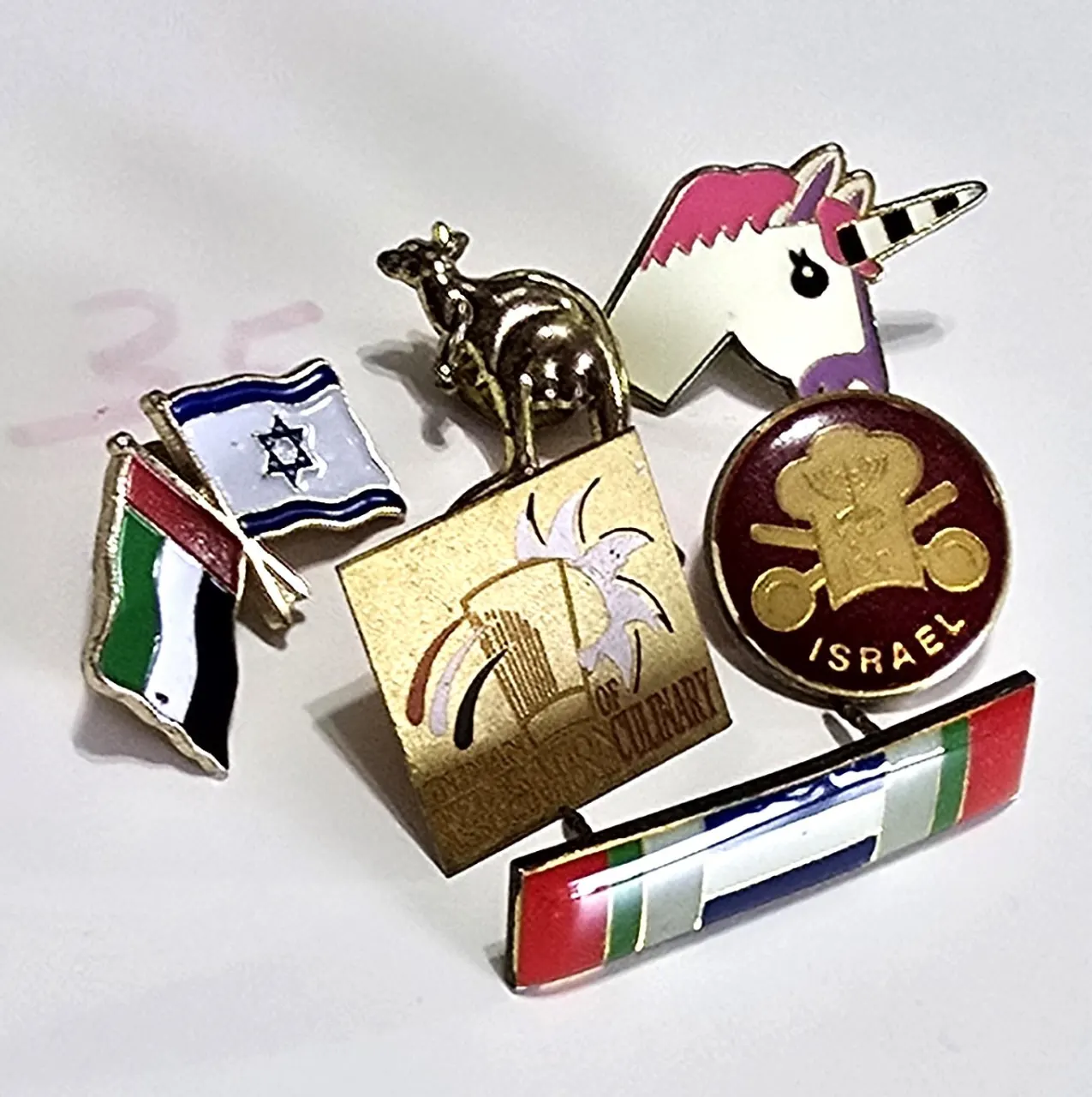 לוט של 6 סיכות שנים מוקדמות כולם במצב טוב מאד