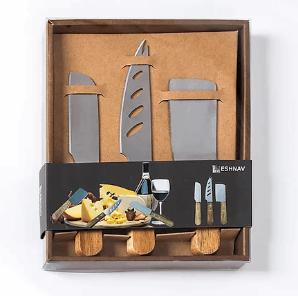 ערכת סכיני גבינה Wooden Edition
