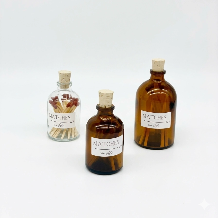 צנצנת קטנה להדלקת גפרורים