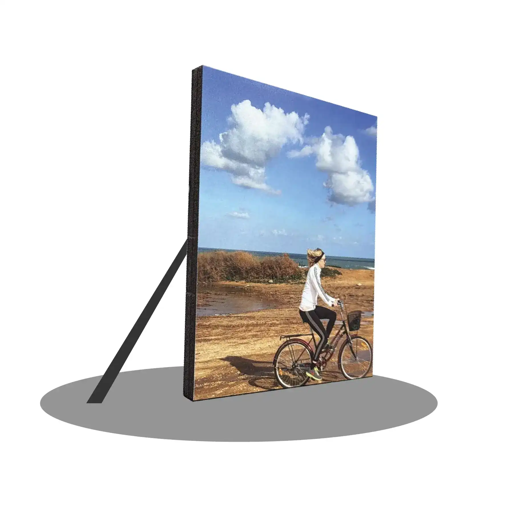 בלוקי עץ קלאסי דק מסגרת שחורה גודל 10/15 ס"מ