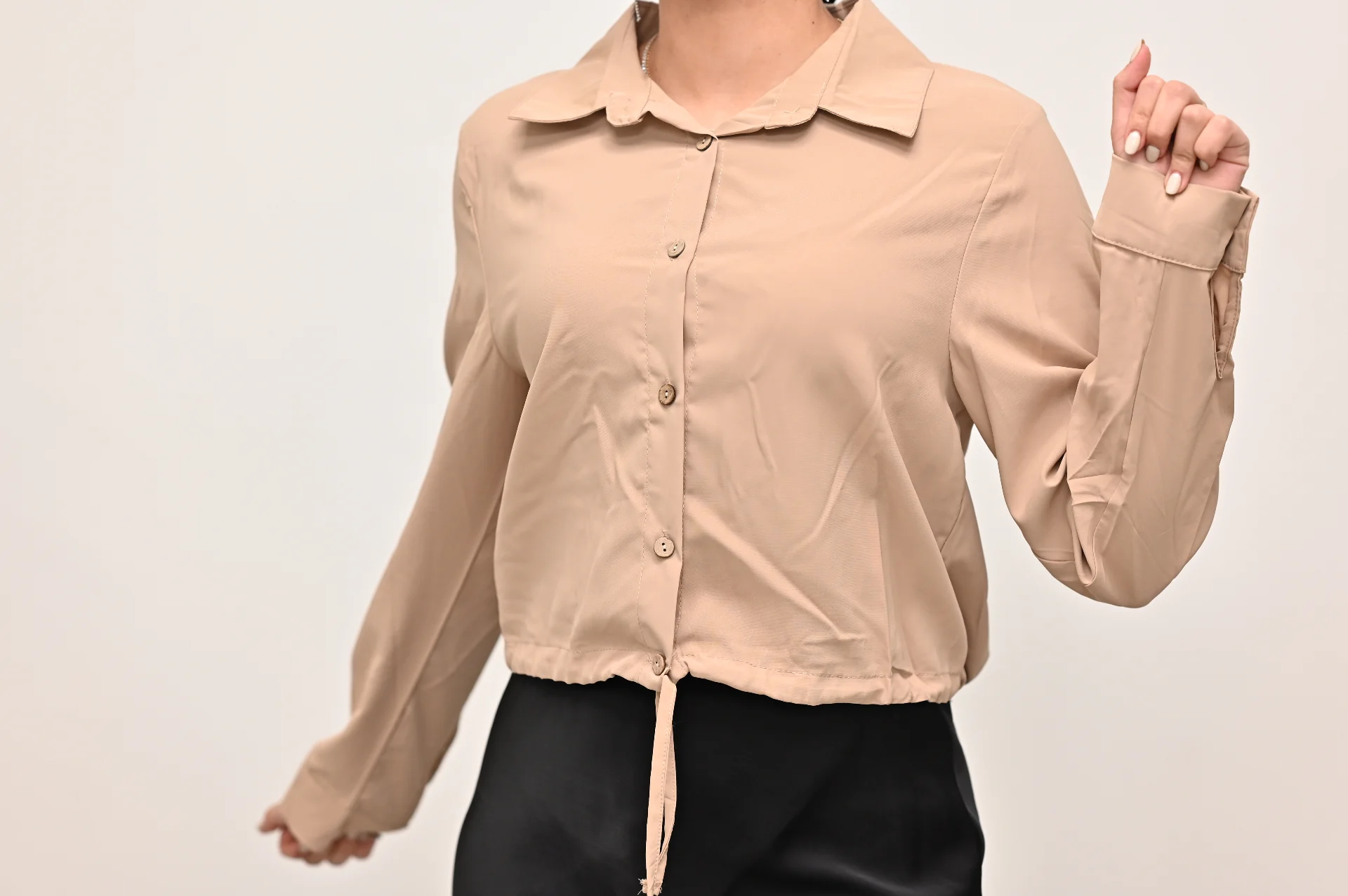 חולצת קשירה קאמל