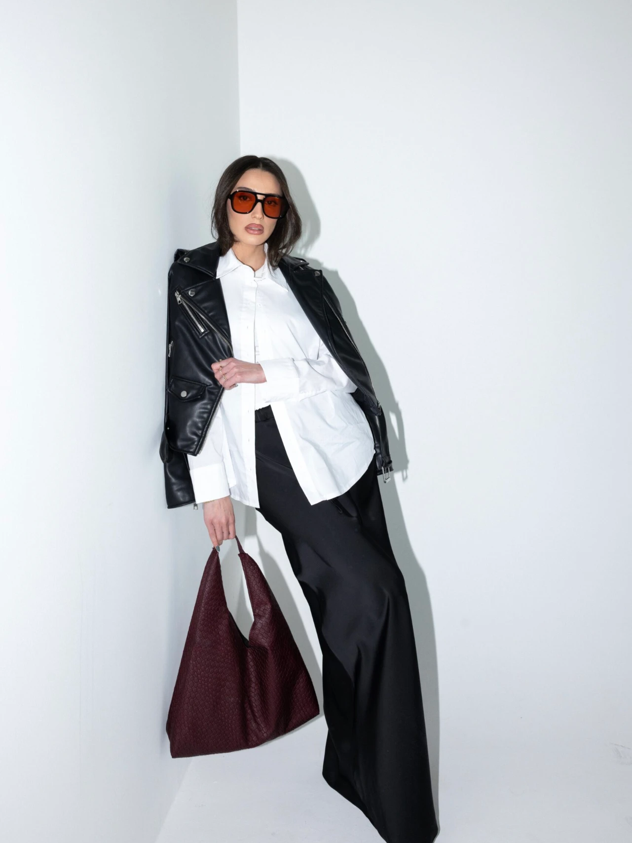  חצאית מורגן שחורה