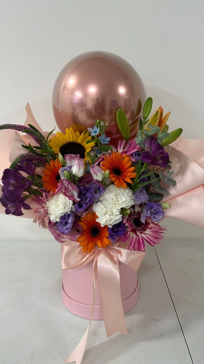 קופסת פרחים בינונית אלמוג