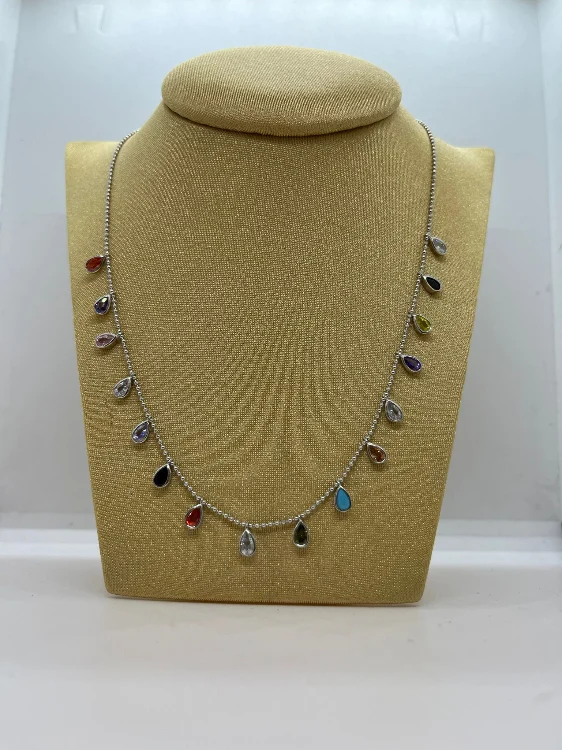 שרשרת טיפות צבעונית 