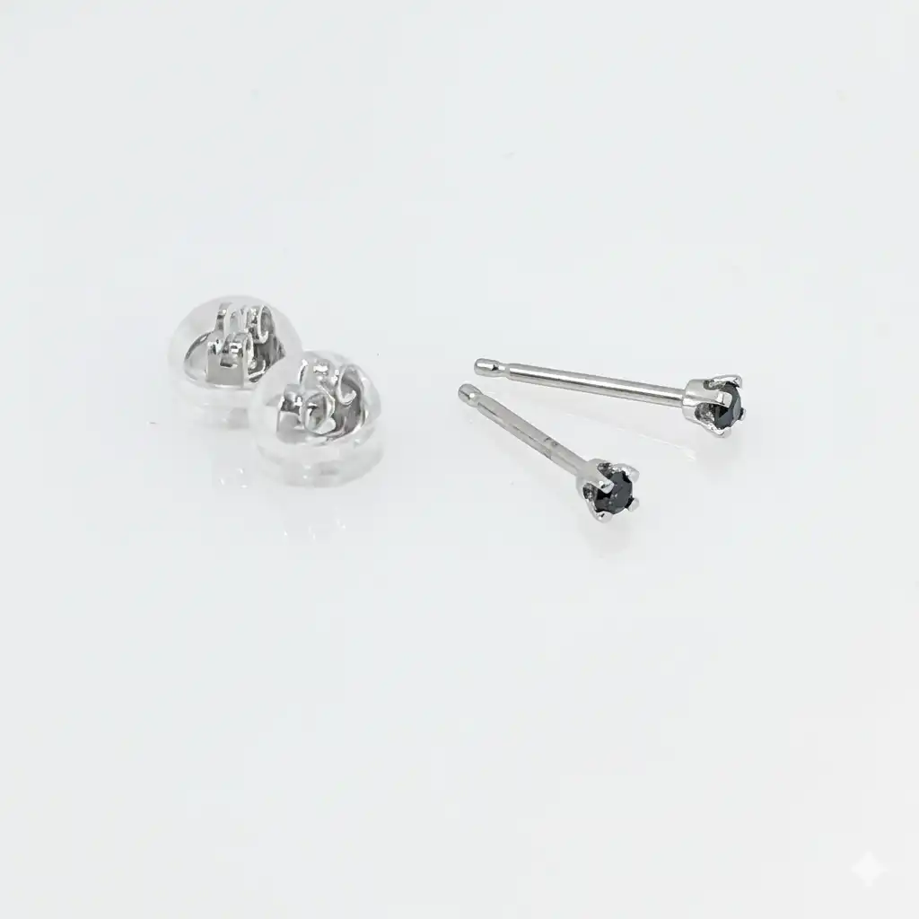 עגילים צמודים לנערה זהב 14K