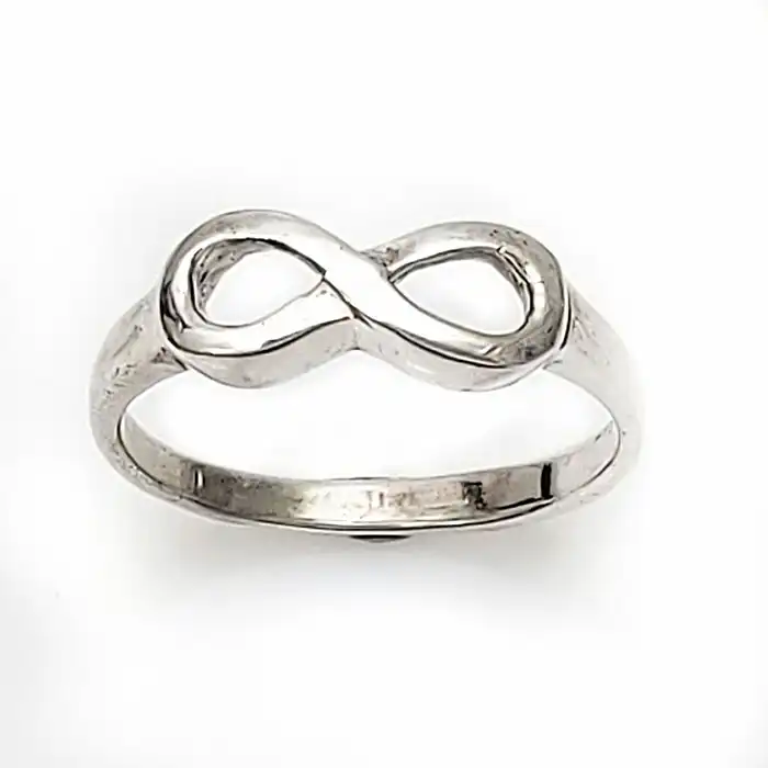 טבעת בלי סוף כסף 925
