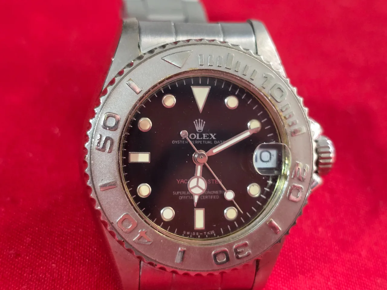 רפליקה של שעון רולקס השעון אוטומתי עם תנועת היד השעון במצב עבודה