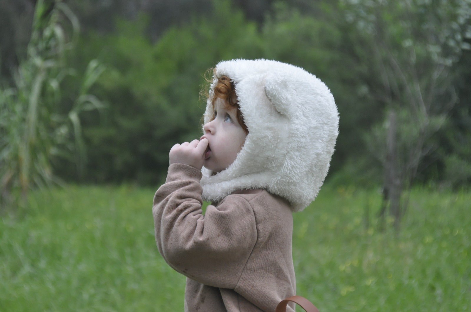 כובע חורף - שמנת