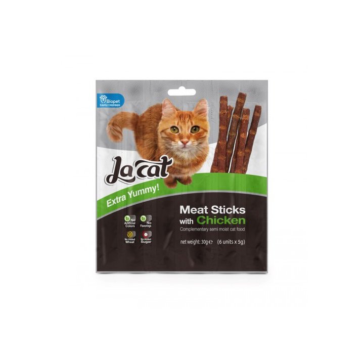 חטיף לה-קט מקלות בשר עם עוף