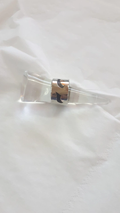 טבעת כסף משולבת זהב 14k