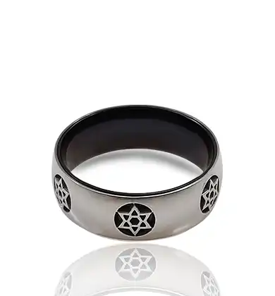 טבעת מגן דוד לגבר סטניסטל
