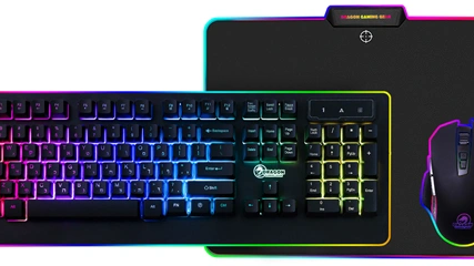ערכת גיימינג מקלדת חוטית RGB, עכבר ומשטח לעכבר מבית Dragon