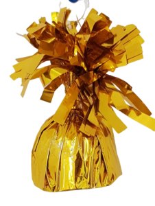 משקולת לבלונים בצבע זהב