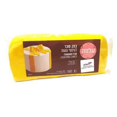 בצק סוכר עלמה 1 ק״ג - צהוב