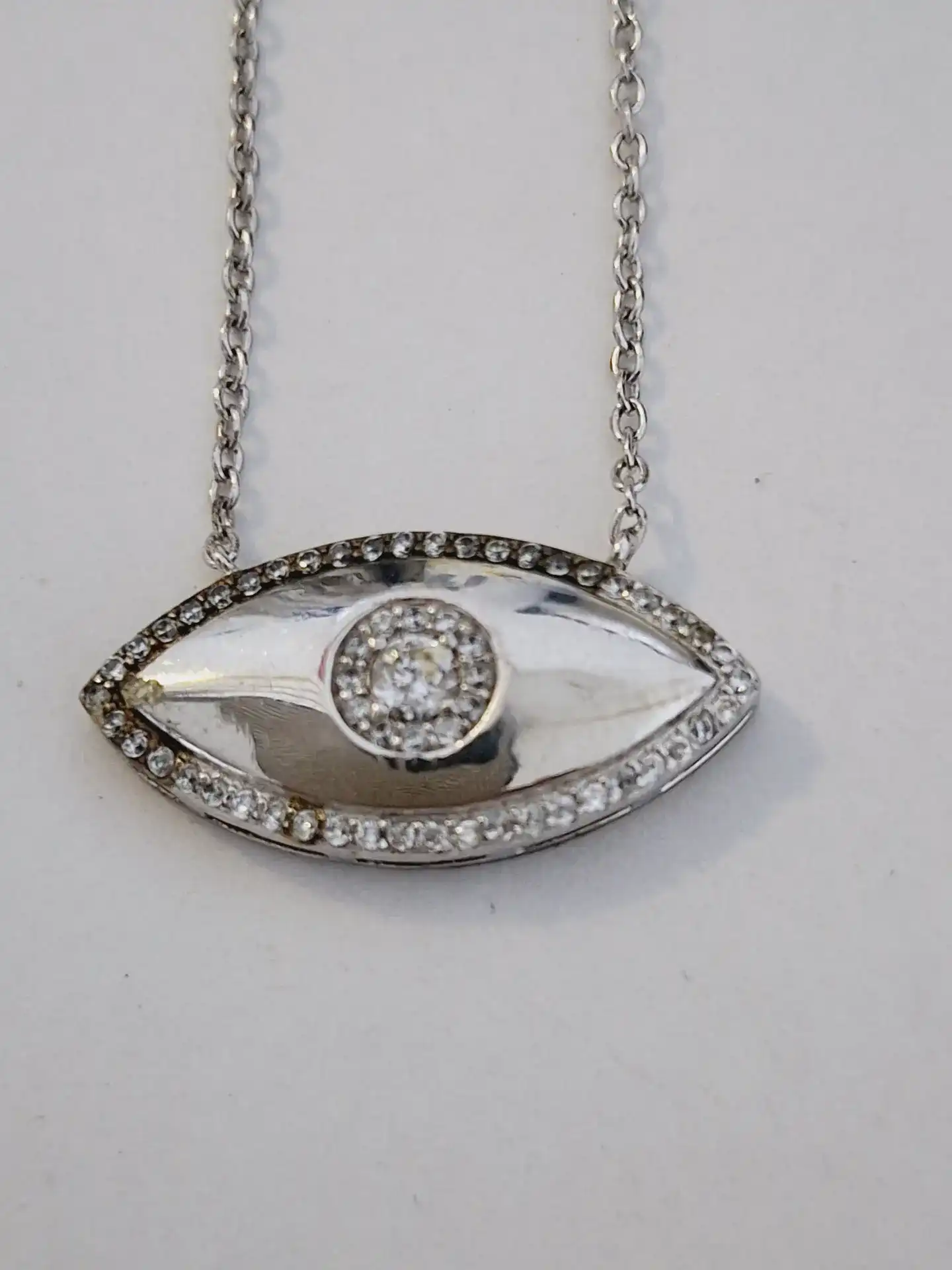 תליון נגד עין הרע כולל שרשרת כסף 925