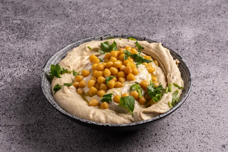 אחלה חומוס (מסבחה גרגירים)