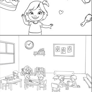 חבילה: ספר 'גן של גדולים' + 2 דפי צביעה