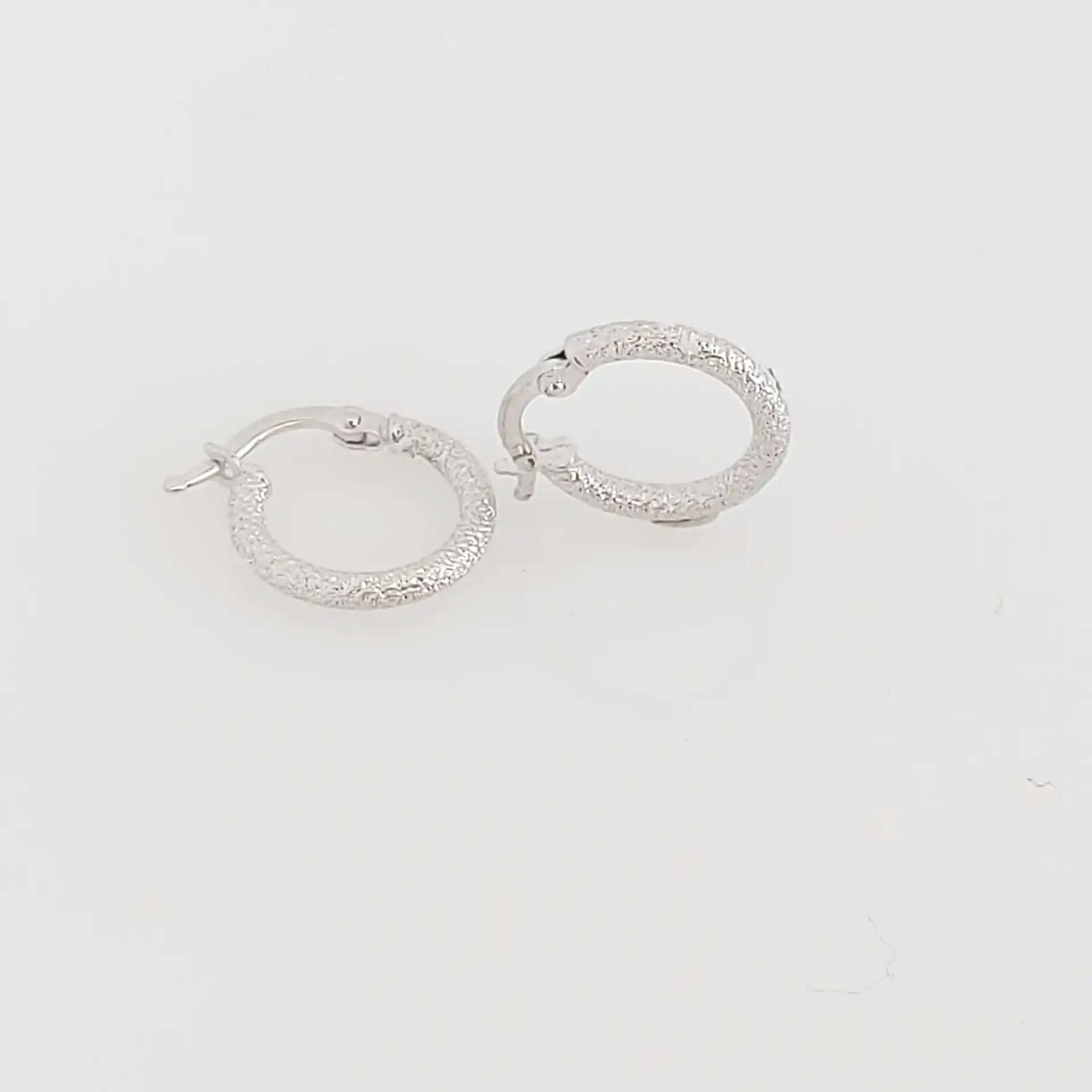 עגילי חישוק זהב 14K תוצרת איטליה