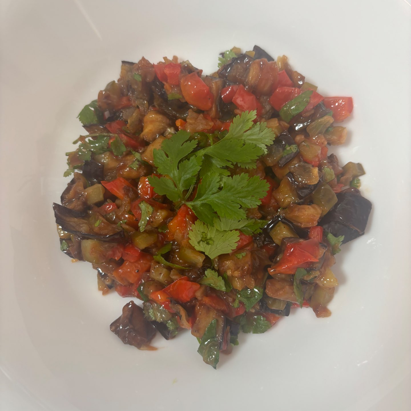 סלט חצילים מטוגנים