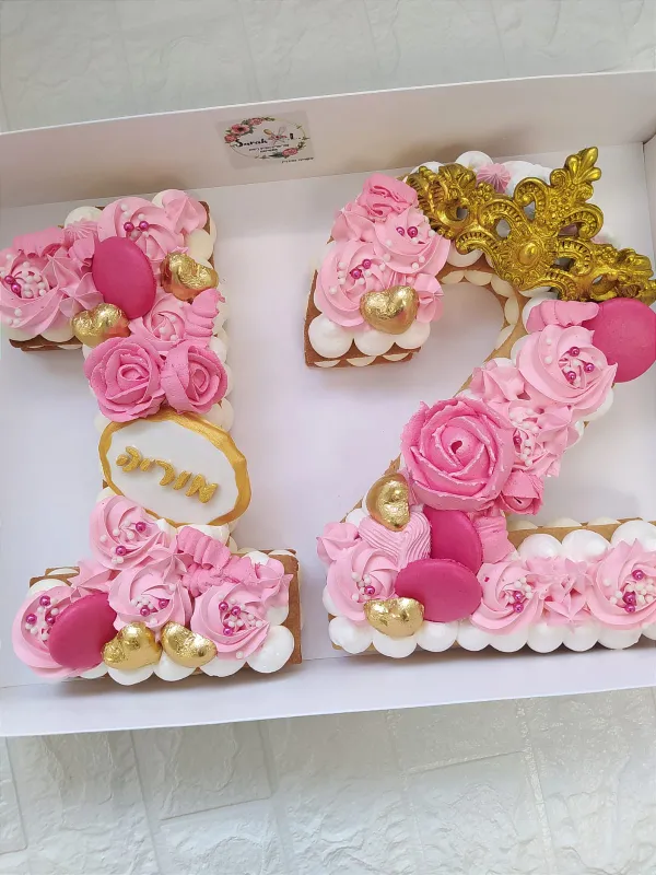 עוגת מספרים וורודה במיוחד 💕