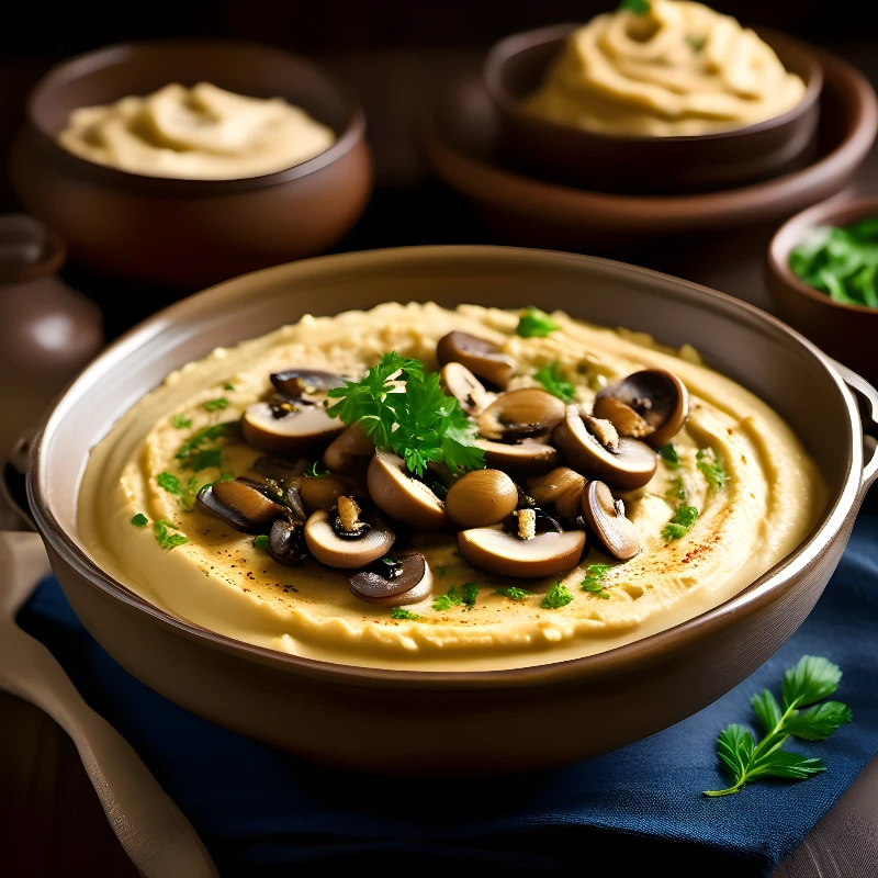 חומוס פטריות 