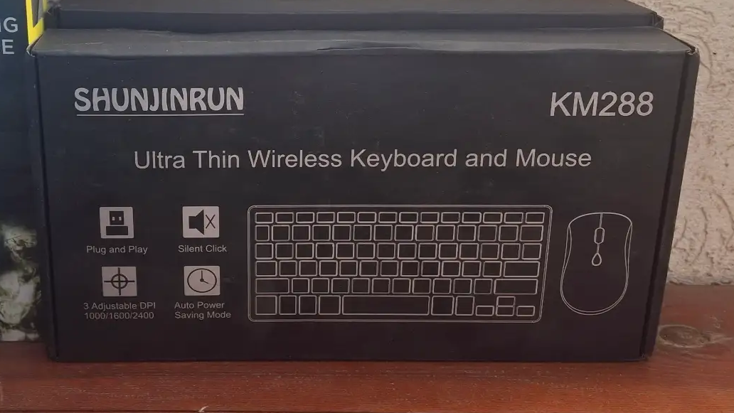 מקלדת ועכבר אלחוטי בעברית מלא של חברת Shunjirun