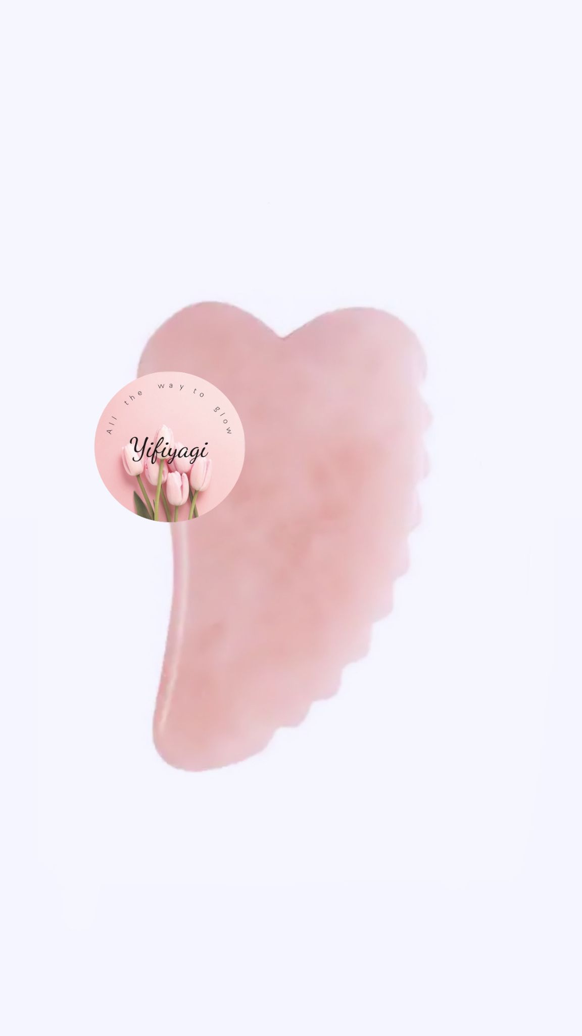 גוואשה - אבן רוז קוורץ מינרלית לעיסוי