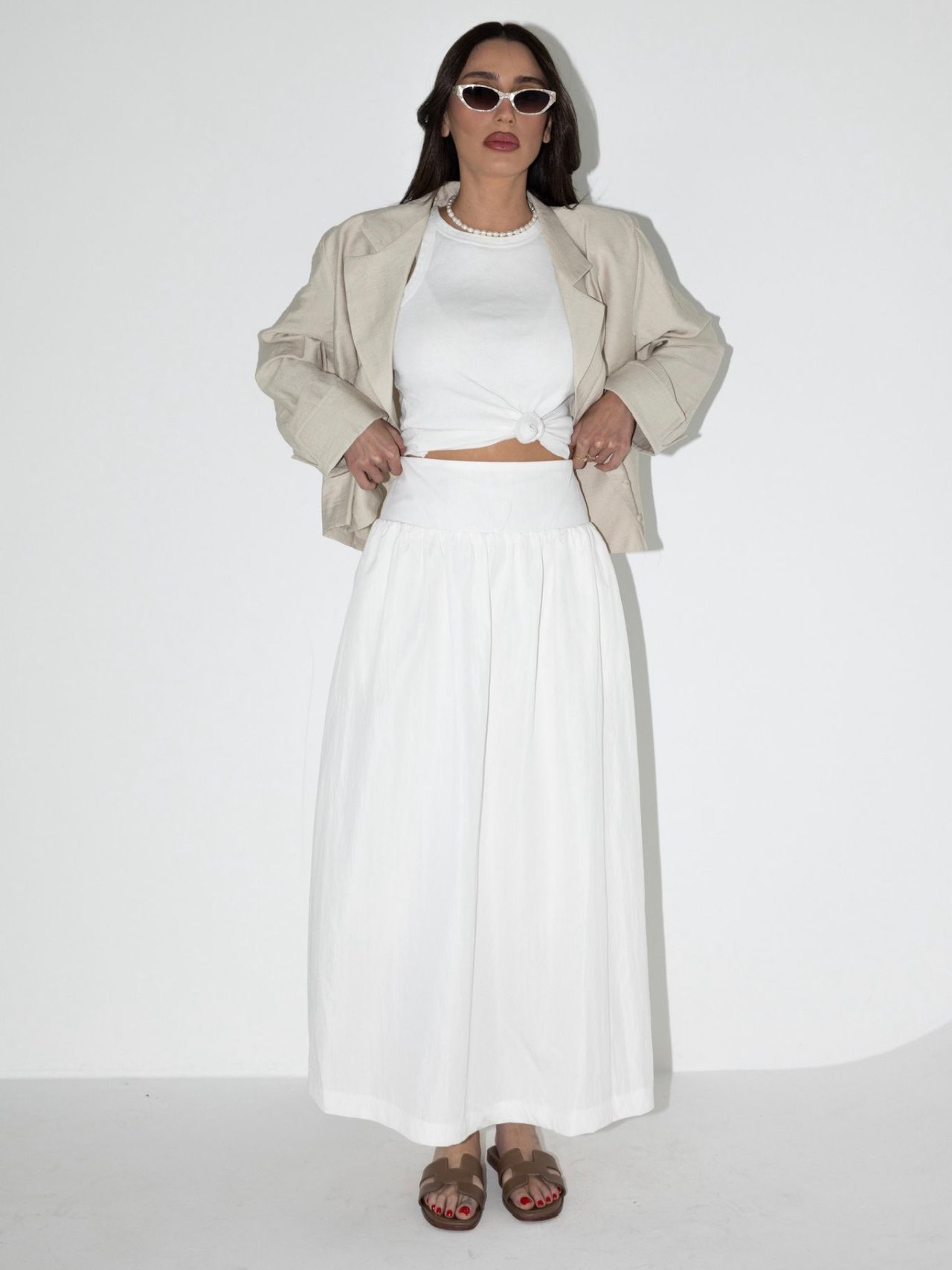 חצאית אדי לבן