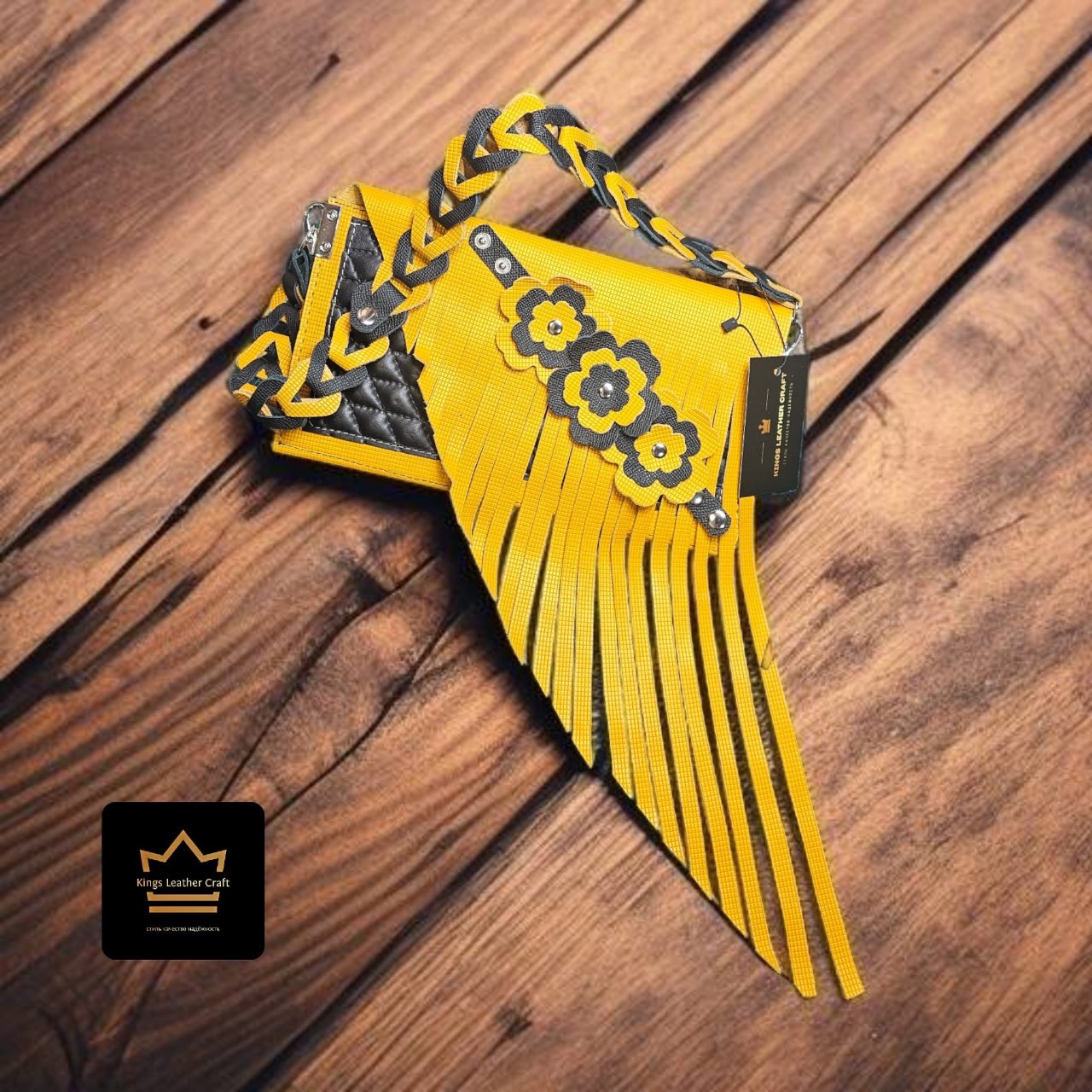 תיק פרנזים צהוב “Sunny Bloom” 🌼