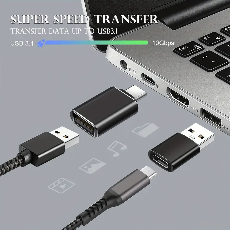 מתאם מ Type c ל Usb ומתאם Usb ל Type c