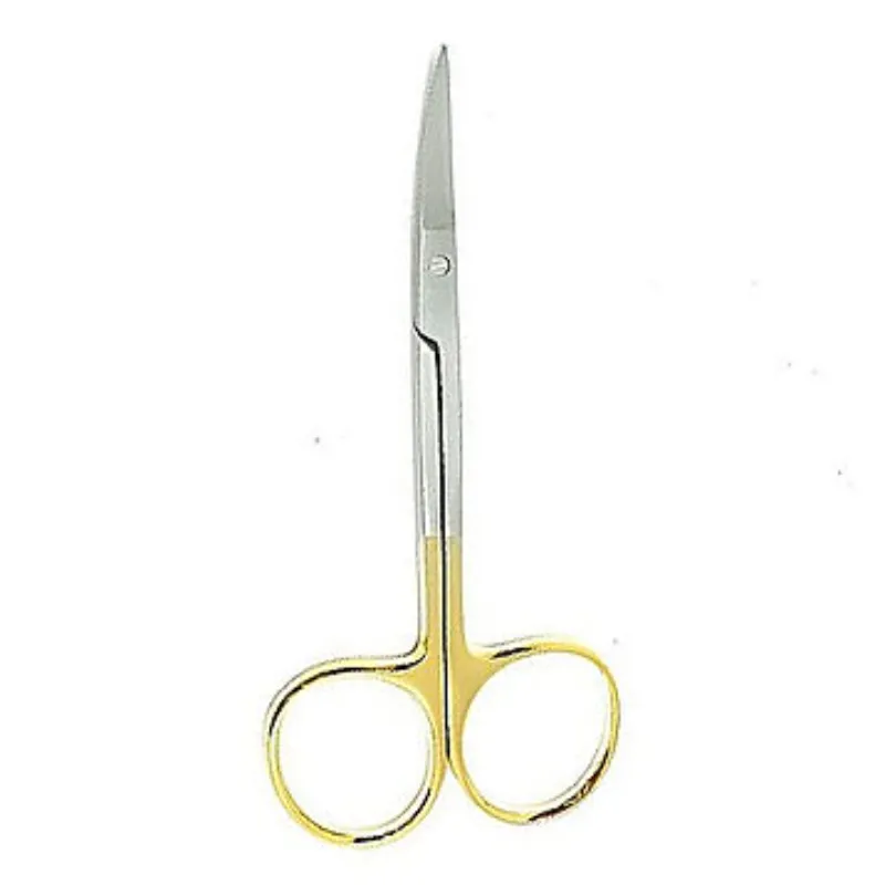 מספריים מניקור לעור עם ידית זהב