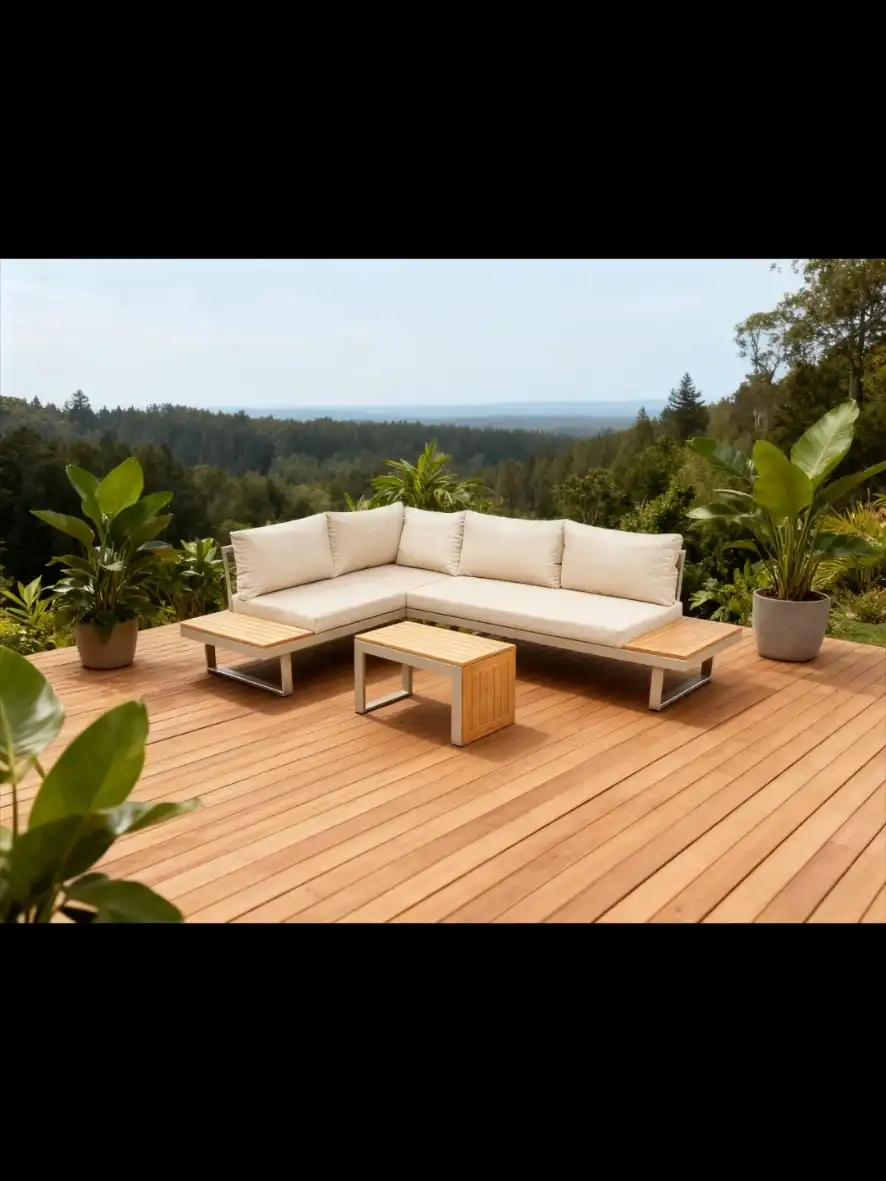 פינת ישיבה דגם "אמסטרדם" צבע שמפניה