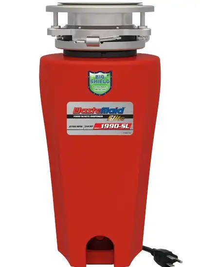 טוחן אשפה WASTEMAID ELITE דגם 1990 SLIM - JONECA USA בעל מנוע עוצמתי 0.75 כח סוס !