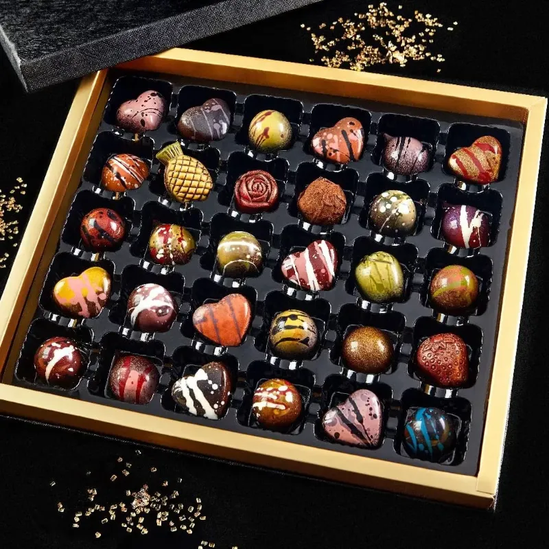 מארז פרימיום מהודר 30 פרלינים בעבודת יד