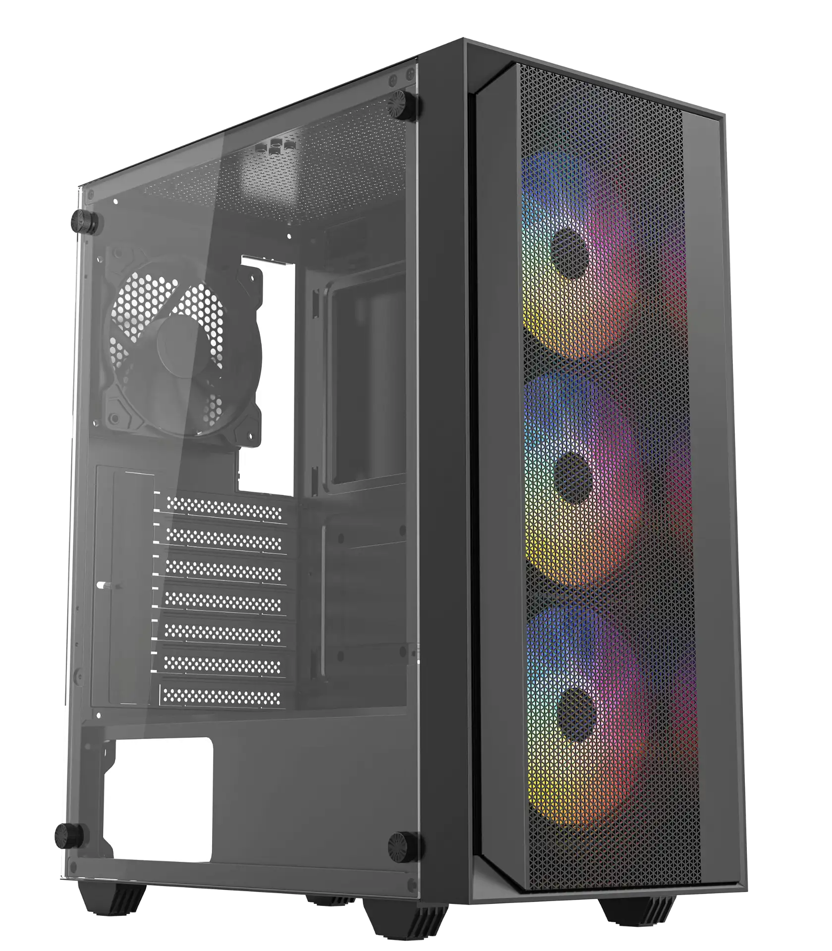 מארז גיימינג HERO ONE Black ARGB