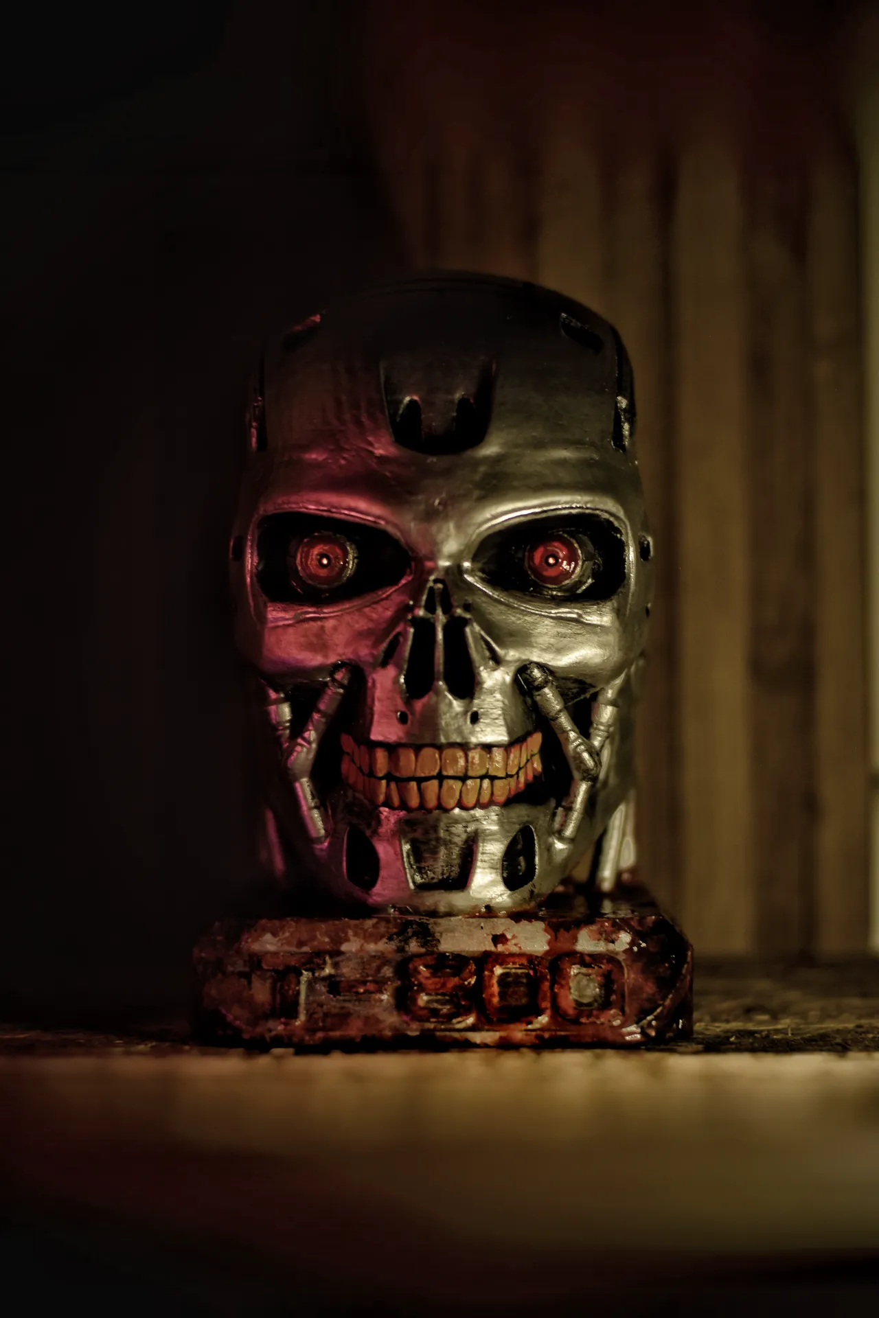 T800- פסל גולגולת המחסל