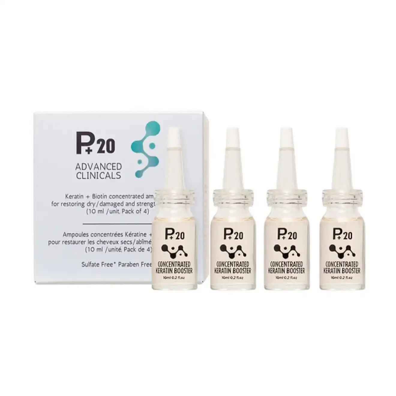 אמפולות קרטין לשיקום השיער P+20