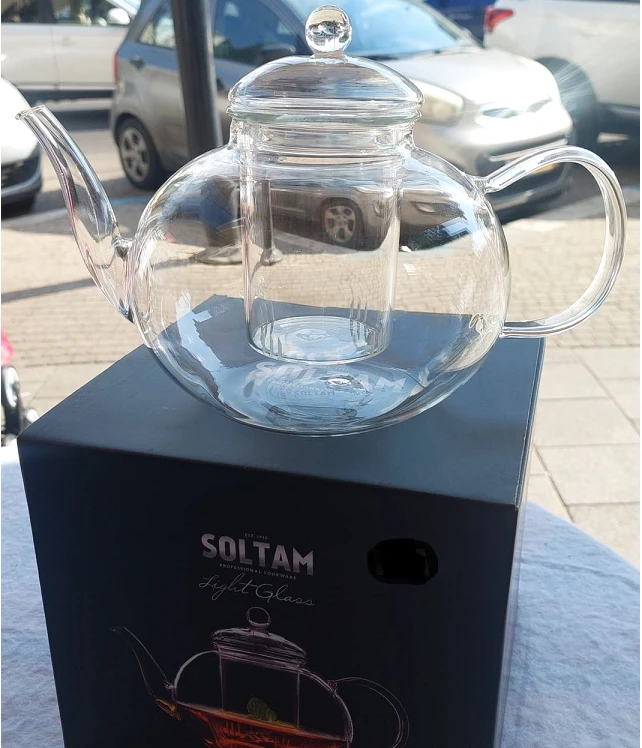 קנקן תה 1.8 ליטר זכוכית סולתם 