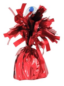 משקולת לבלונים בצבע אדום