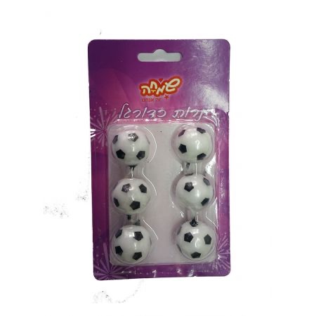  נרות בצורת כדורי כדורגל 